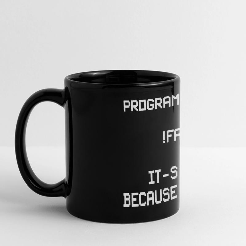 Funny programmer motif for developers, coders Full Colour Panoramic Mug
