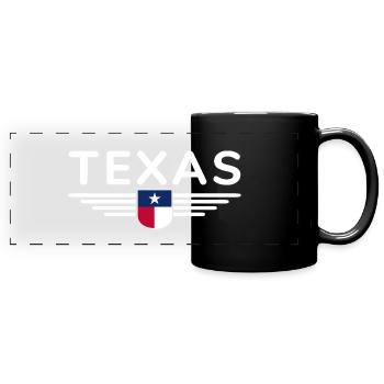 Texas Fan T-Shirt – Lone Star Style - Mug panoramique uni - noir - Devant