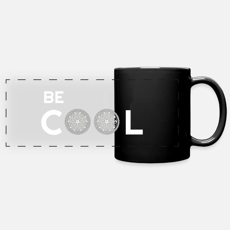 Let's Be Cool, Be Cool, Be Cool Hoodies, - Full Colour Panoramic Mug - black