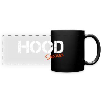 Hood Safari Ghetto Streetstyle - Panorama-Tasse farbig - Schwarz - Vorne