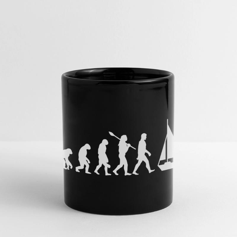 Evolution Segelboot Boot Panorama-Tasse farbig