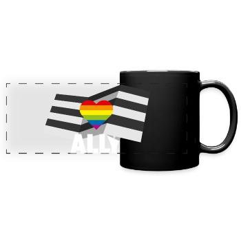 PROUD 2025 Ally - Panorama-Tasse farbig - Schwarz - Vorne