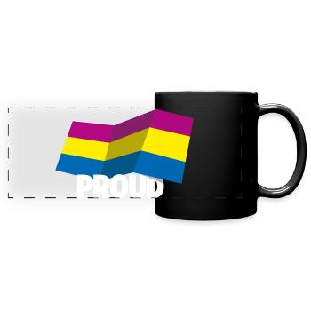 PROUD 2025 Pan - Panorama-Tasse farbig - Schwarz - Vorne