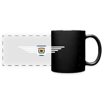West Virginia Fan Shirt – Natur & Stolz - Panorama-Tasse farbig - Schwarz - Vorne