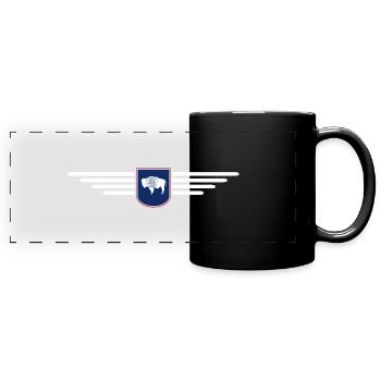 T-shirt de fan du Wyoming – Wild & Free - Mug panoramique uni - noir - Devant