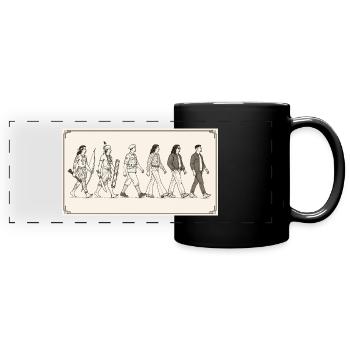 Évolution des Moluques par s2soon - Mug panoramique uni - noir - Devant