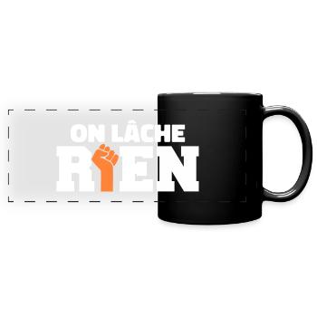 We let go of nothing - Full Colour Panoramic Mug - black - Front