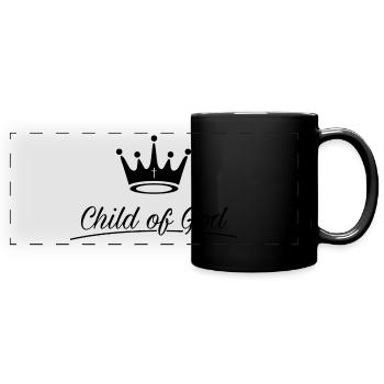 Child of God (krone) - Panorama-Tasse farbig - Schwarz - Vorne