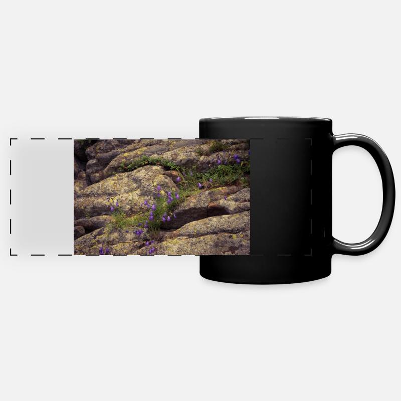 Rock vegetation. - Full Colour Panoramic Mug - black