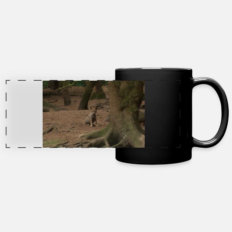 Wolf. - Full Colour Panoramic Mug - black