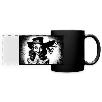 Alice #7 - Full Colour Panoramic Mug - black - Front