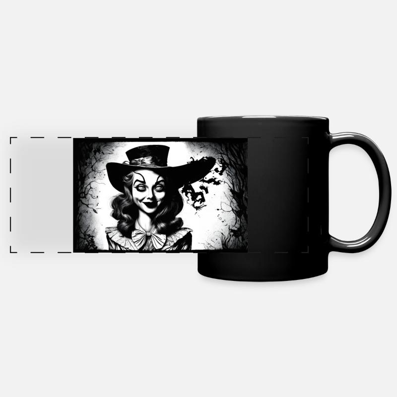 Alice #7 - Mug panoramique uni - noir