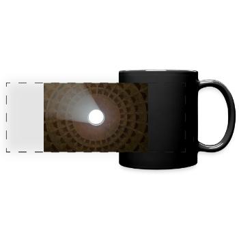 Dome of the Pantheon in Rome - Full Colour Panoramic Mug - black - Front