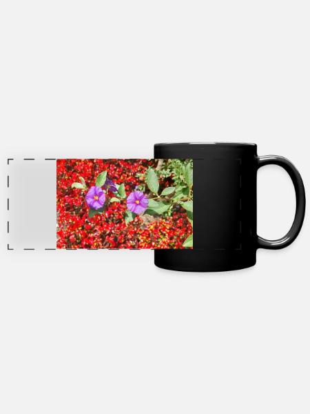 ENZIAN - Panorama-Tasse farbig - Schwarz