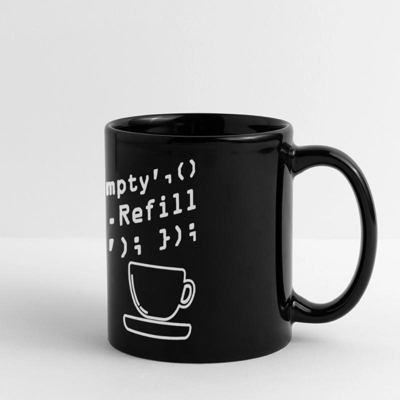 Programmers generate code from coffee Full Colour Panoramic Mug