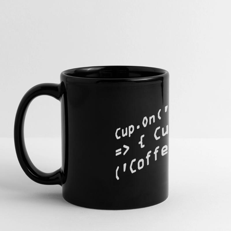 Programmers generate code from coffee Full Colour Panoramic Mug