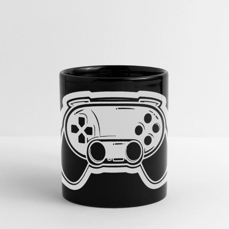 Video Game Controller Drawing Full Colour Panoramic Mug