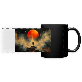 Red Sun - Full Colour Panoramic Mug - black - Front