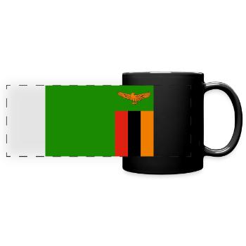 Zambia - Full Colour Panoramic Mug - black - Front