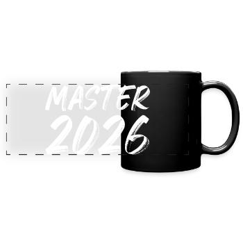 Master 2026 - Panorama-Tasse farbig - Schwarz - Vorne