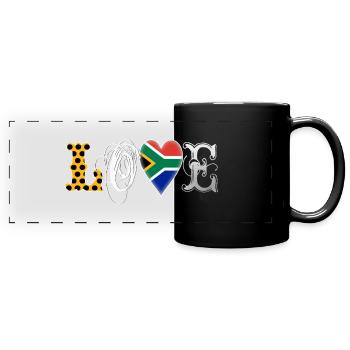 Love South Africa White - Full Colour Panoramic Mug - black - Front