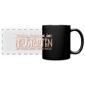 IT Informatik EDV - Panorama-Tasse farbig - Schwarz - Vorne