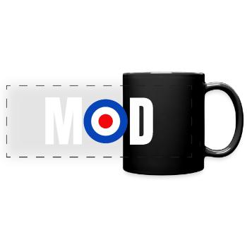 Mod - Full Colour Panoramic Mug - black - Front