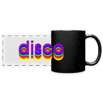 80s Disco - Full Colour Panoramic Mug - black - Front