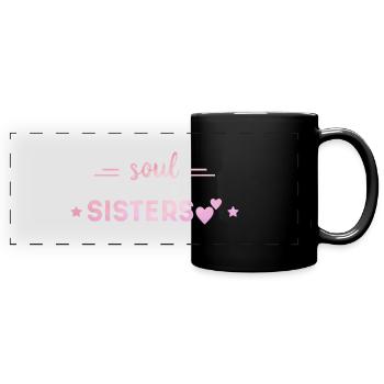 Friends Forever - Full Colour Panoramic Mug - black - Front