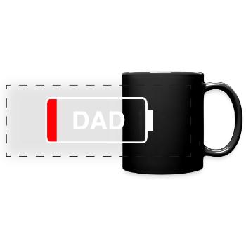 Dad - Full Colour Panoramic Mug - black - Front