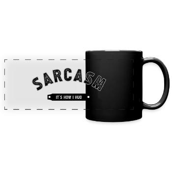 SARCASM - Panorama-Tasse farbig - Schwarz - Vorne