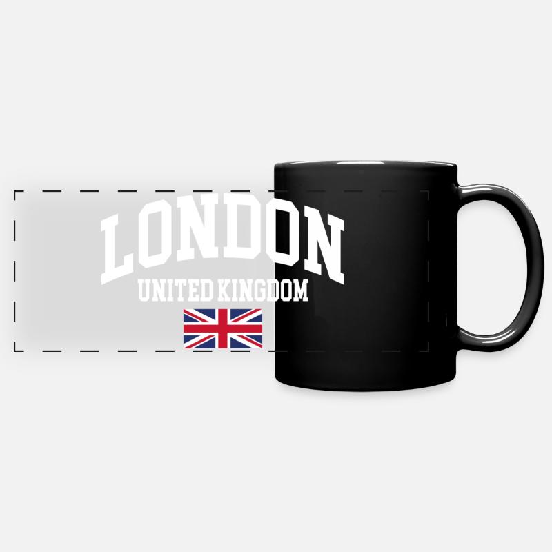 London - Panorama-Tasse farbig - Schwarz