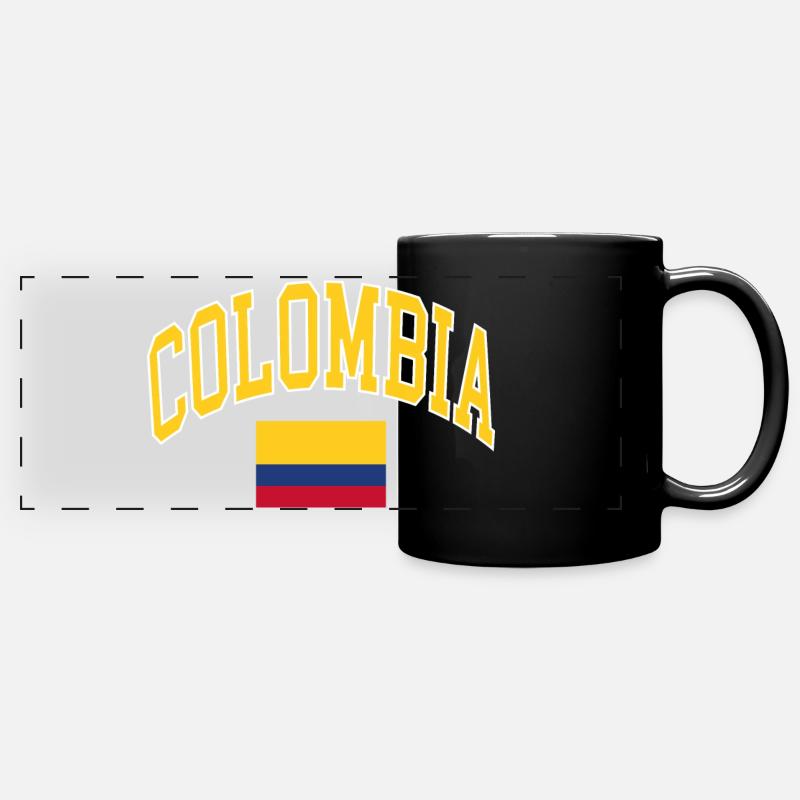 Colombie - Mug panoramique uni - noir