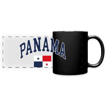 Panama - Panorama-Tasse farbig - Schwarz - Vorne