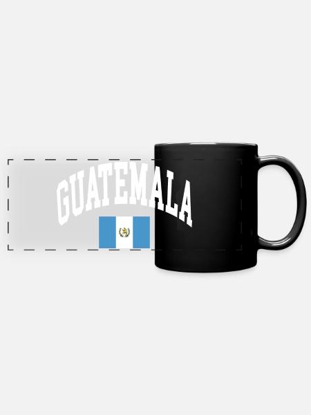 Guatemala - Panorama-Tasse farbig - Schwarz