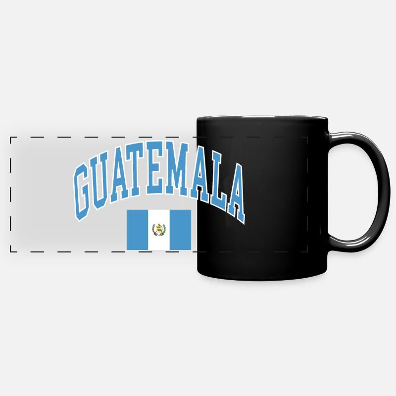 Guatemala - Mug panoramique uni - noir