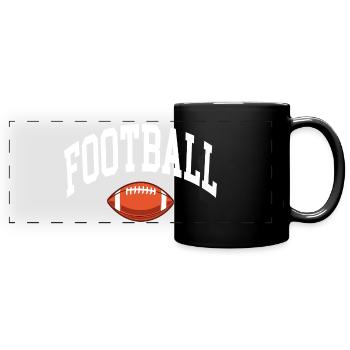 Football - Panorama-Tasse farbig - Schwarz - Vorne
