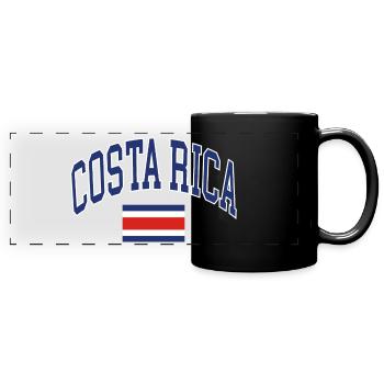 Costa Rica - Full Colour Panoramic Mug - black - Front