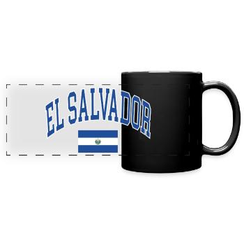 El Salvador - Full Colour Panoramic Mug - black - Front
