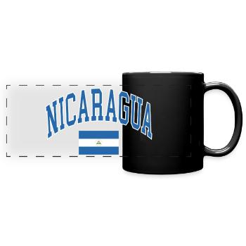Nicaragua - Full Colour Panoramic Mug - black - Front