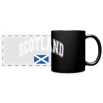 Scotland Scotland Flag - Full Colour Panoramic Mug - black - Front