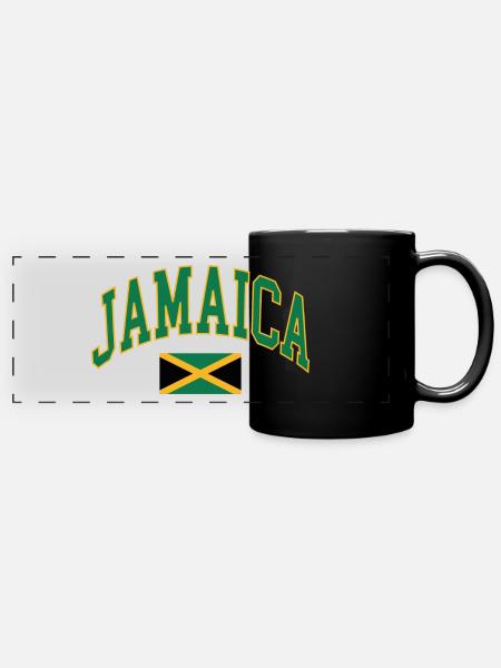 Jamaïque - Mug panoramique uni - noir
