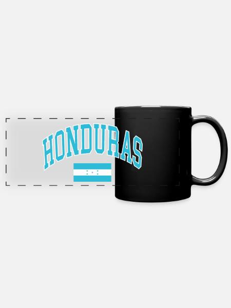 Honduras - Panorama-Tasse farbig - Schwarz