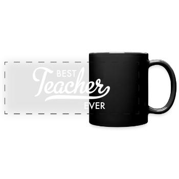 Teacher - Full Colour Panoramic Mug - black - Front