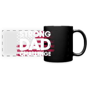 Strong Dad Challenge - Full Colour Panoramic Mug - black - Front