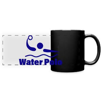 WATER POLO - Panorama-Tasse farbig - Schwarz - Vorne
