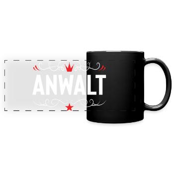 Lawyer profession - Full Colour Panoramic Mug - black - Front