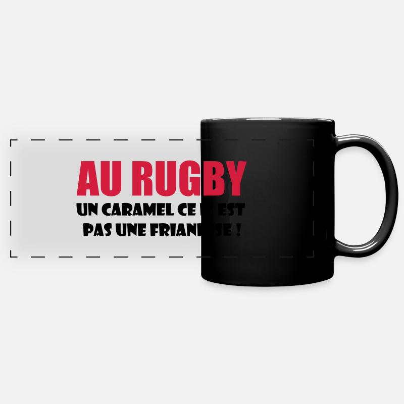 rugby - Full Colour Panoramic Mug - black