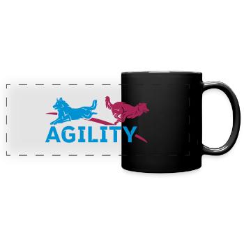 Agility - Full Colour Panoramic Mug - black - Front