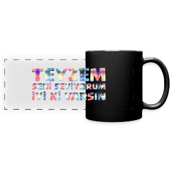 Teyzem Günü Hediyelik Teyze sensiz olmaz - Mug panoramique uni - noir - Devant